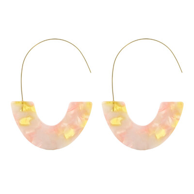 

Fashion Women Leopard Pattern U Shape Pendant Hook Earrings Party Jewelry Gift