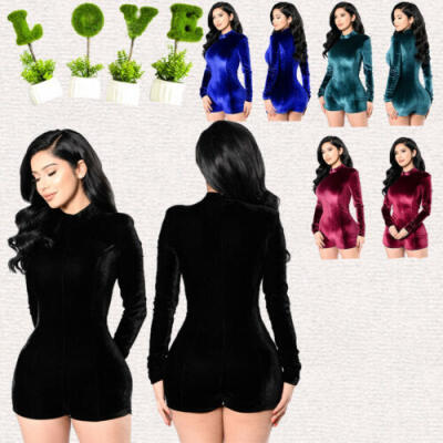 

NEW Show Body Sexy Nightclub Tights Gold Velvet Long Sleeved Tights Warm Tights
