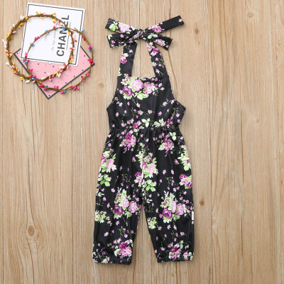 

Toddler Baby Kids Girl Floral Printed Romper Sumsuit Jumpsuit Clothes Outfits