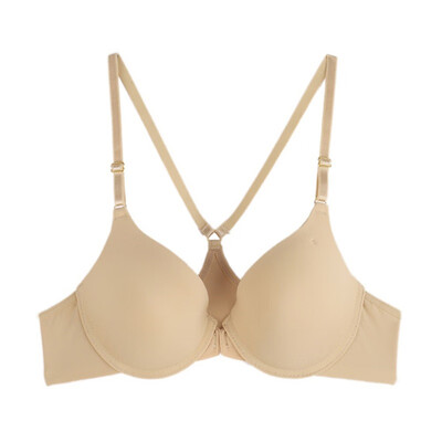 

New sexy ladies thin cup front buckle smooth no trace Y-shaped gathered on the bra