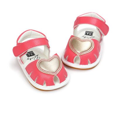 

Cute Baby Sandals Fashion Baby Clogs Cute Soft Bottom Non-slip Baby Princess Shoes Baby Girls Love Kids Shoes