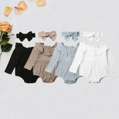 

Princess Newborn Baby Girl Autumn Winter Clothes Knitted Romper Jumpsuit Outfit