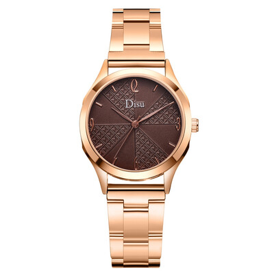 

Disu Watch Women luxury Fashion Simple Casual quartz watches Stainless Steel Reloj Mujer sport Ladies elegant wrist watch girl