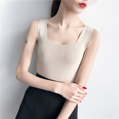 

Summer Sexy Tank Tops New Hot Sale Fashion Women Knitwear Sleeveless Tops Shirt Blouse Casual Crop Tops T-Shirts