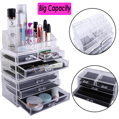 

Acrylic Makeup Box Cosmetic Organizer Drawer Holder Clear Storage Case Jewelry