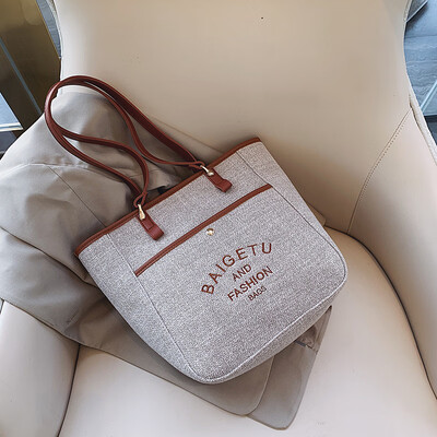 

Large-capacity bag handbag new fashion shoulder bag Korean version of Harajuku ulzzang Tote bag tide