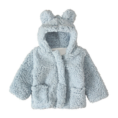 

Infant Girls Clothes New Baby Boys Jacket Toddler Cute Thick Fur Winter Warm Coat Outerwear Hooded Baby Coat