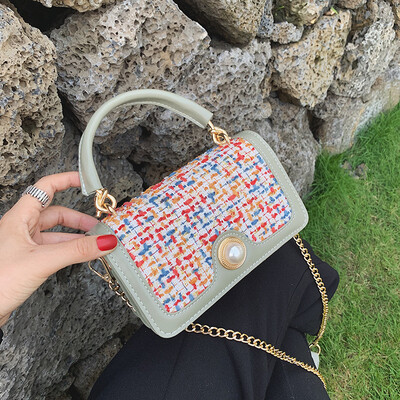 

Womens bag new Korean fashion handbag small fresh ocean chain crossbody bag wild shoulder bag