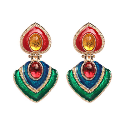 

AOTEMAN Vintage Earrings For Women Gold Color Geometric Statement Earring 2019 Metal Earing Za Fashion Jewelry Christmas Gifts