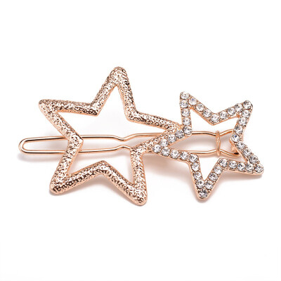 

Women Ladies Popular Hollow Star Hairpin Metal Hair Clips Delicate Hair Decorations jewelry Hair Accessories Headwear