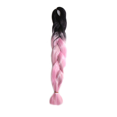 

Gobestart Individual Braid Wigs Big Braids Color Gradient Small Black Dirty Pigtail
