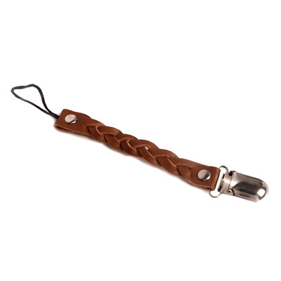 

Perfect Leather Pacifier Clips Chain Dummy Clip Pacifier Holder Braided Nipple Clip Holder Soother Chain For Infant Baby Feeding