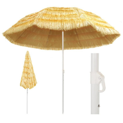 

Beach Umbrella Natural 1181" Hawaii Style