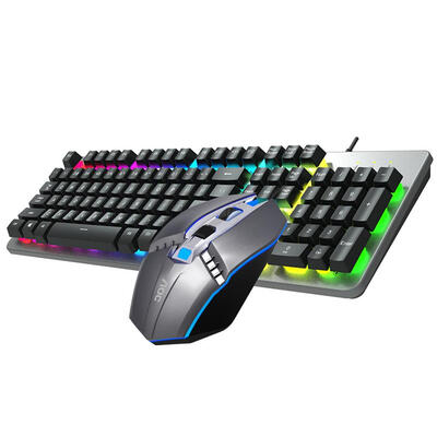 

AOC KM410 Breathing Backlight USB Wired Gaming Keyboard Mouse Combos Set