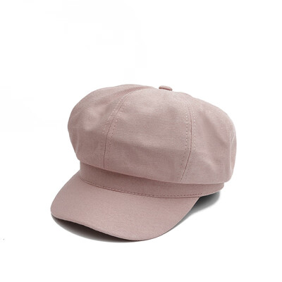

Hat ladies summer octagonal berets Korean version of breathable Navy Hat Japanese retro British Cap mens tide