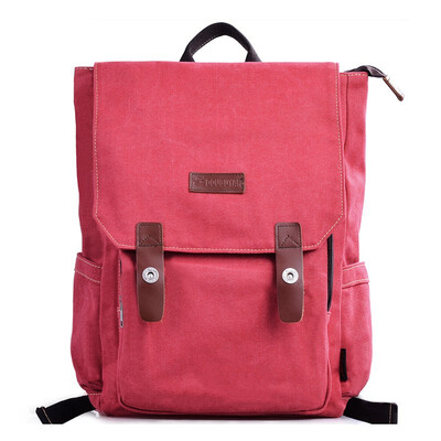 

Canvas shoulder computer backpack male casual female Korean version 14 inch travel bag bag G0
