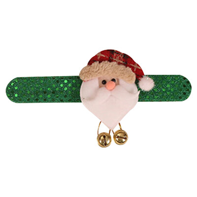 

Tailored Christmas Snowman Pat Clap Bracelet Kids Band Christmas Soft Circle Wrist Gift