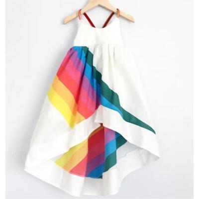 

2018 Fashion Princess Kids Baby Girls Dress Flower Party Tutu Dress Irregular Dresses Clothes Set