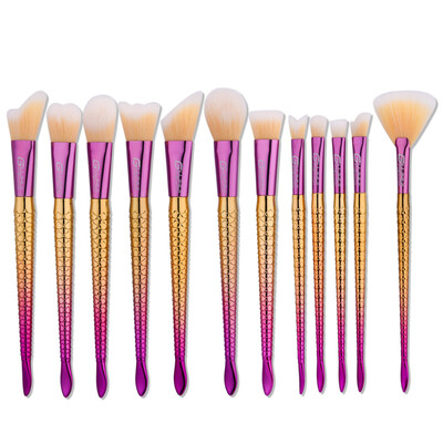 

〖Follure〗New 12Pcs Blending Pencil Foundation Eye shadow Makeup Brushes Eyeliner Brush