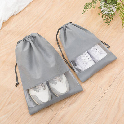 

Toponeto 10PCS Waterproof Travel Storage Shoes Bag Tote Belt Storage Nonwovens 31X43cm
