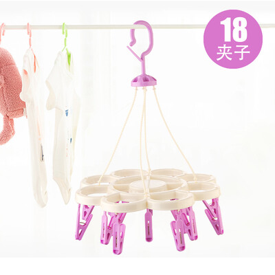 

Mengting drying rack plum blossom round drying rack 18 clips drying rack hanger 1825