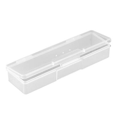 

Plastic Nail Art Accessories Storage Box Translucent Decor Organizer Case