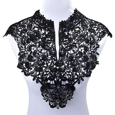 

1pc Hollow Embroidery Lace Ribbon African Lace Fabric Corsage Collar DIY Water-soluble Polyester Silk Sewing Patchwork