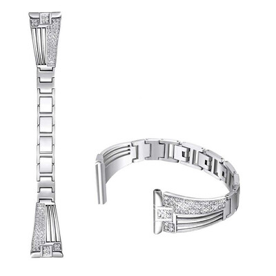 

〖Follure〗Easy To Adjust Crystal Metal Watch Band Wrist Strap For Fitbit Versa Lite