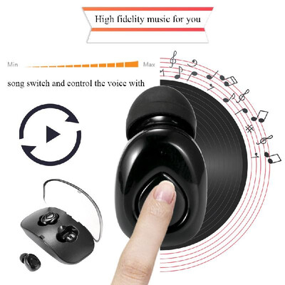 

Wireless Practical Simple TWS Stereo BT Mini Sport Headset With Charging Box Earphone