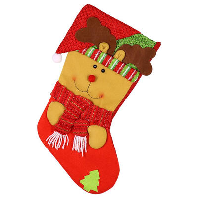 

Large Christmas Candy Gift Sock Bag Xmas Tree Hanging Ornament Home Decor