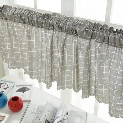 

Roman Blackout Windows Half-Curtain House Kitchen Short Panel Drape Valance