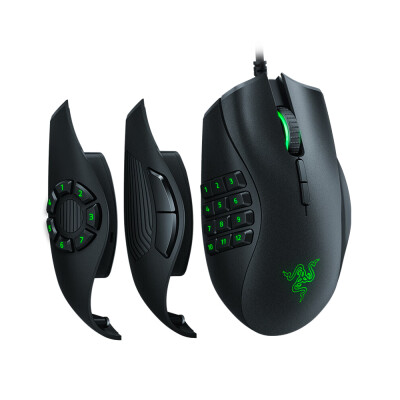 

Razer Naga Trinity Gaming Mouse Wired Mice 16000 DPI Optical Sensor Chroma RGB Lighting Replaceable Side Plate 2712 Button Conf