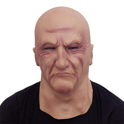 

Siaonvr Halloween Latex Head Mask Gruesome Costume Cosplay Props horrible gangster socie