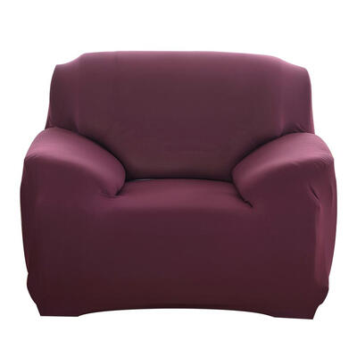 

Fashion Slipcover Stretchable Pure Color Sofa Cushion Cover Russet-red