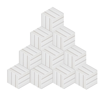 

〖Follure〗10Pcs Hexagon Self Adhesive Tile Stickers Decal Home Decoration Wall Sticker