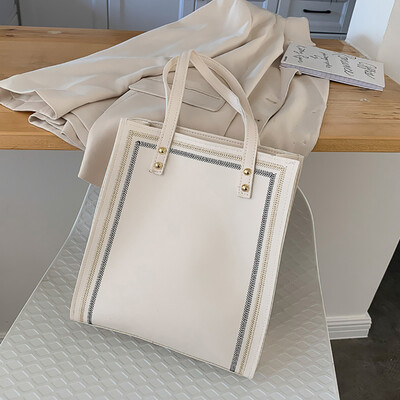 

Tailored Women Fashion Rivet Retro Large Capacity Shoulder Tote Handbag Casual Bag
