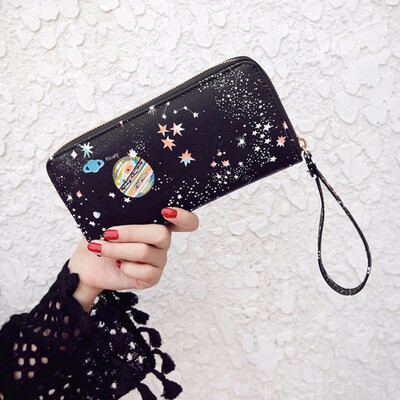 

Tailored Women Printing Zipper Coin Purse Long Wallet Card Holders Handbag