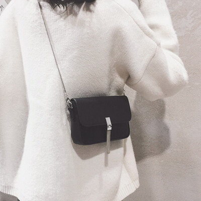 

Summer fashion frosted small bag female 2019 new Korean version of the slung small square bag leisure port wind single shoulder chain bag