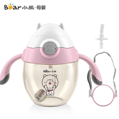 

Bear Bear Straw Cup Baby Gravity Ball School Drinking Cup Leakproof Drop Children Cup Water Bottle Baby Drinking Cup 280mlMW-C0002 Peach Powder