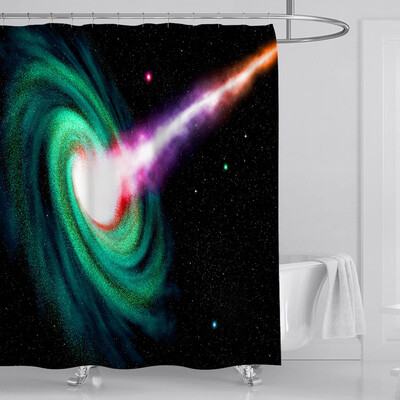 

〖Follure〗New Waterproof Shower Curtain with 12 Hooks 3D Printed Bathroom Polyester