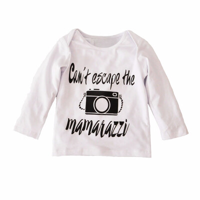 

Kid Baby Girls Boy Clothes Letters Camera TopGrid Pant Outfit Set 70