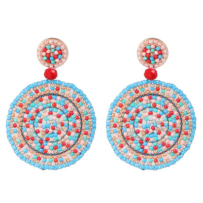 

2019 New Trendy Boho Fruit Round Drop Dangle Earrings Handmade Watermelon Earring Female Wedding Party Gifts Jewelry