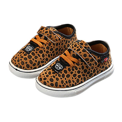 

Autumn Kids Shoes Casual Footwear Childrens Leopard Sneakers Anti-Slip Boys Girls Sport Shoes