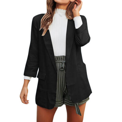 

Toponeto Women Casual Work Suit Long Sleeve Office Coat Jacket Blazer Jacket Suits