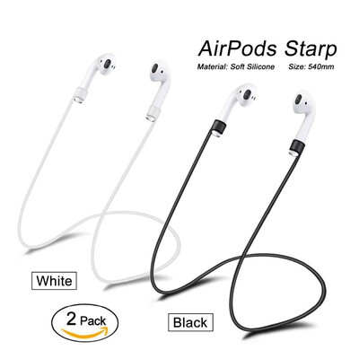 

For Apple Airpods Earphone Case strap Soft Silicone headphone Case Earphone accessories Protective wireless bluetooth Cover