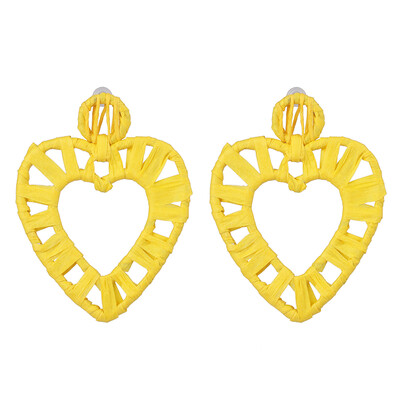 

Korean Summer Geometric Hollow Circle Square Drop Earrings for Women Big Round Handmade Bohemian Party Beach Jewelry