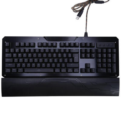 

104 Key Metal Case Wired Blue Switch Backlight Mechanical Gaming Keyboard