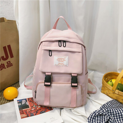 

Insfeng schoolbag female Korean version of senior high school students Simple Baitasen Department campus large capacity shoulder b