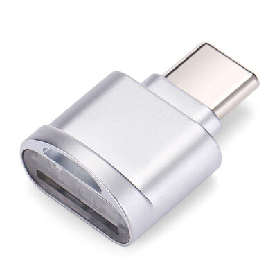 

USB Type C Card Reader Aluminum Alloy TF Flash Memory Card Reader OTG Adapter for MacBook Windows