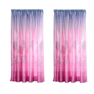 

Gobestart 2 PCS Vines Leaves Tulle Door Window Curtain Drape Panel Sheer Scarf Valances